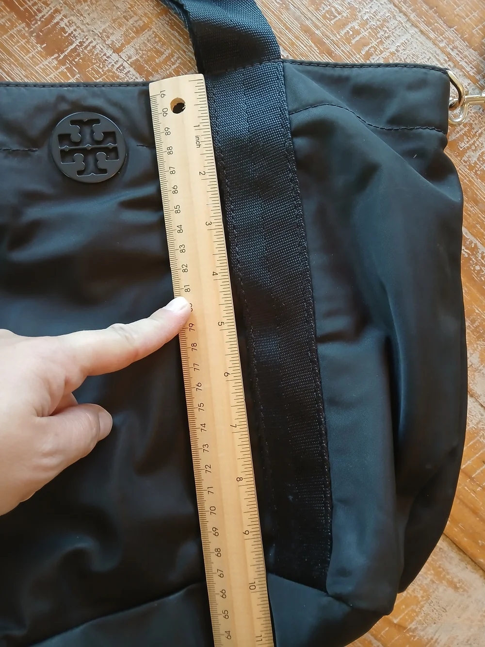 Tory Burch Black Nylon Tote Bag